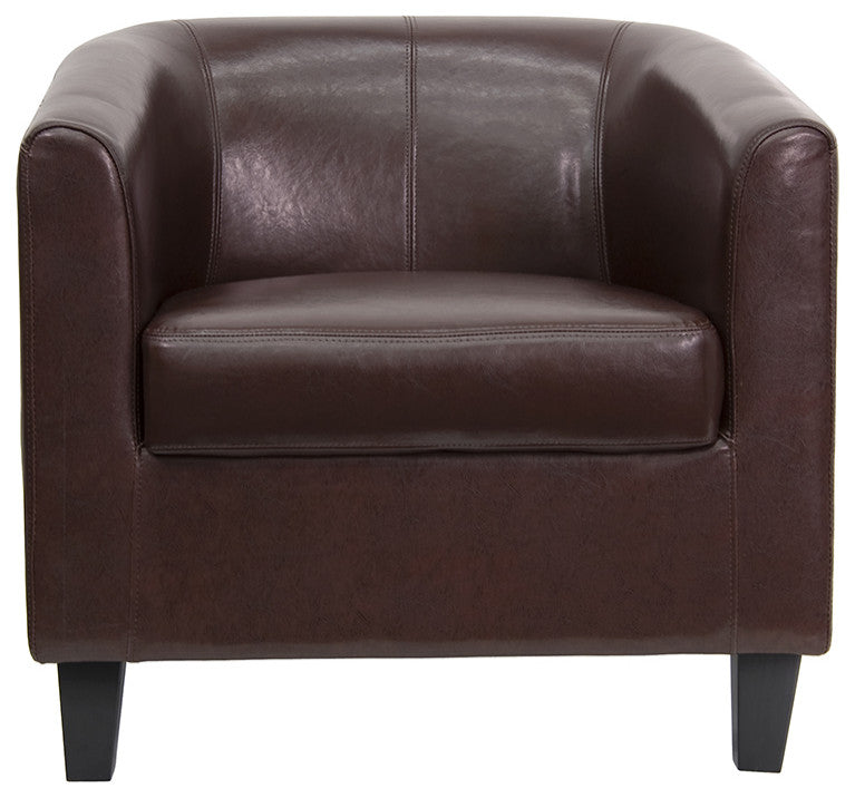 Brown Leather Guest Chair