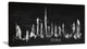 "Dubai Dark Silhouette" Canvas Print