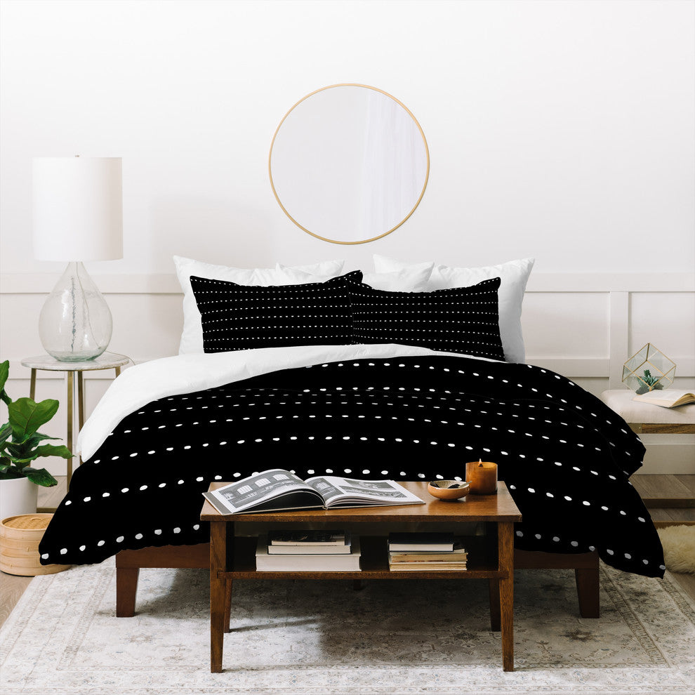 Kelly Haines Organic Dot Stripes Duvet Cover Set, Twin XL