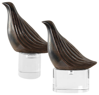 Uttermost Nesting Bird Gray Sculptures, S/2