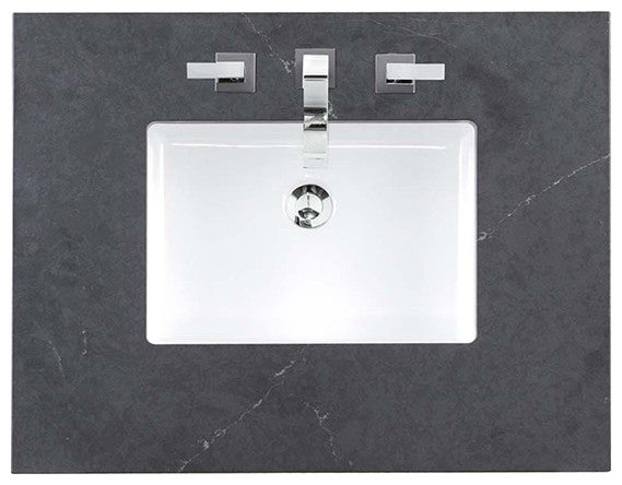 Bristol 60" Double Vanity Whitewashed Walnut, Charcoal Soapstone Quartz