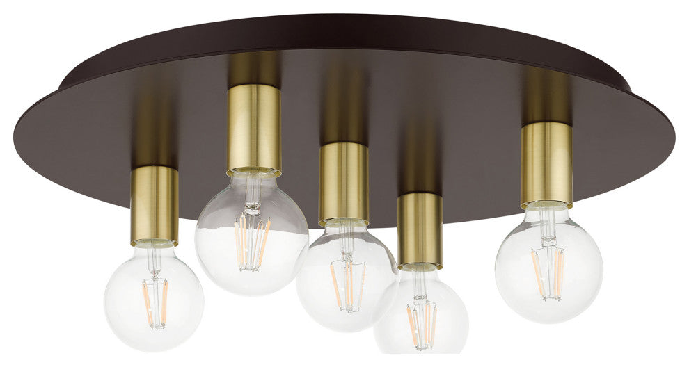 Bronze Transitional, Versatile, Modern, Urban, Minimal Flush Mount