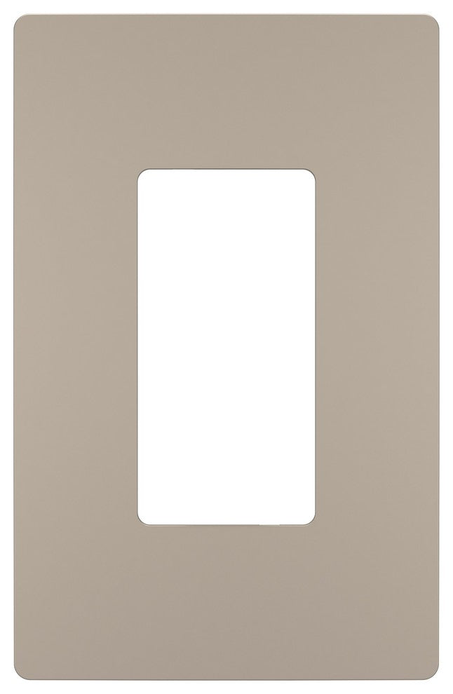 Legrand Radiant Screwless Wall Plate Plastic 1G, Nickel