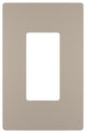 Legrand Radiant Screwless Wall Plate Plastic 1G, Nickel