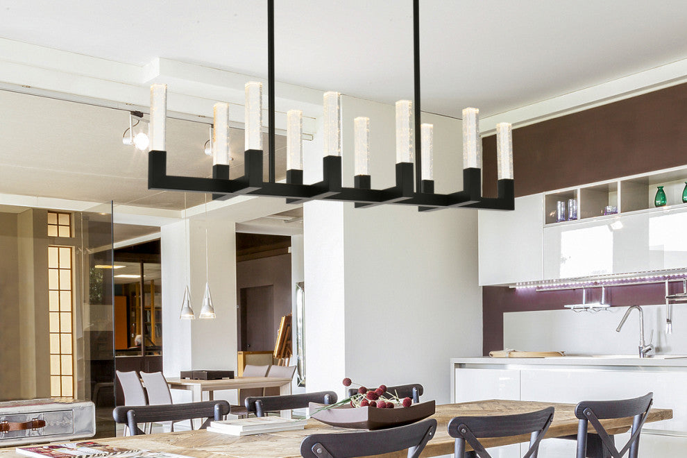 48" Adjustable LED Pendant, Black