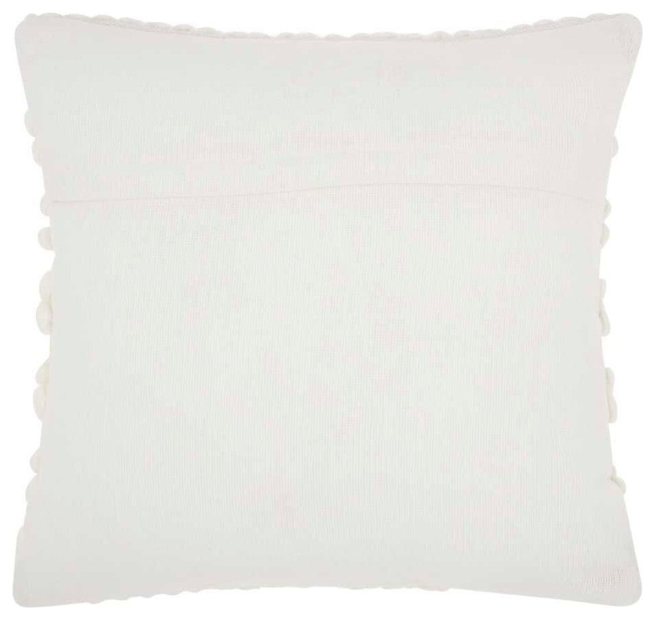 Mina Victory DC827 Throw Pillow, White, 20" x 20"