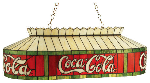 Meyda Lighting 40"L Coca-Cola Oblong Pendant