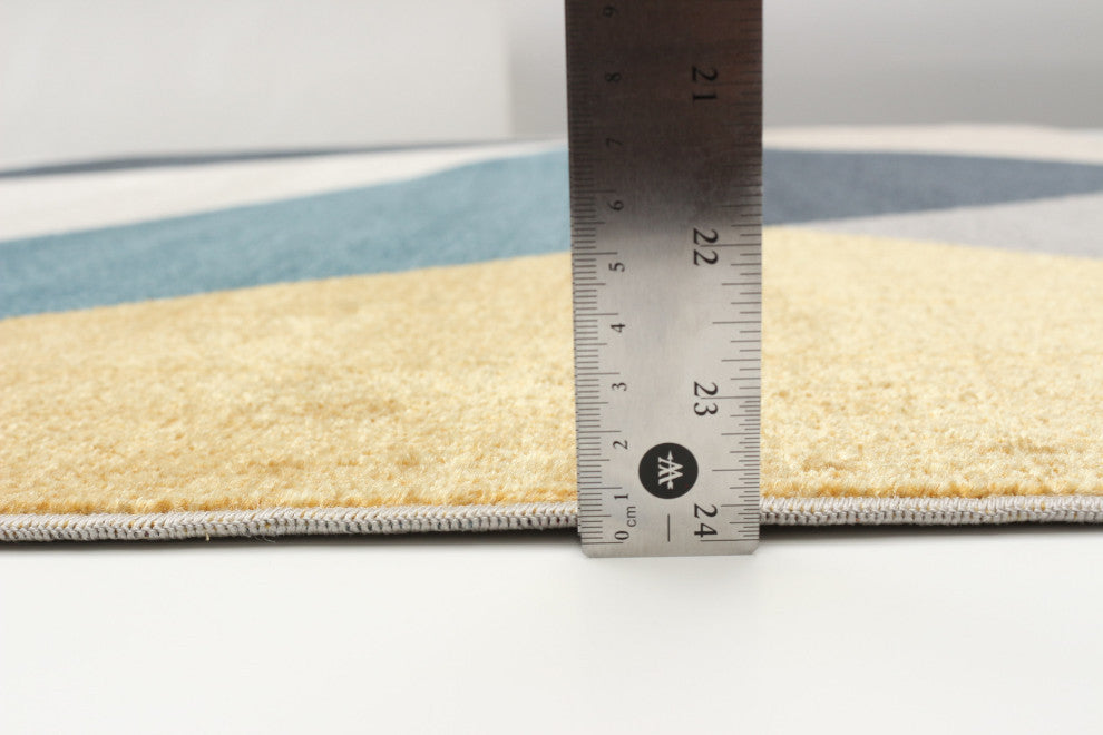 Aqua Gemma Area Rug, Multi Color, 6'x9'