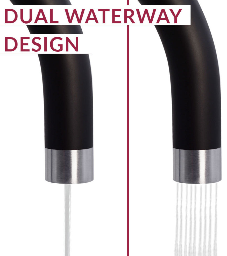 HotMaster 3, 1 Instant Hot Kitchen Faucet With Tank, Black/SS