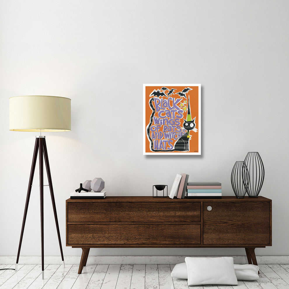 "Bats and Black Cats II" Digital Paper Print by Anne Tavoletti, 24"x30"