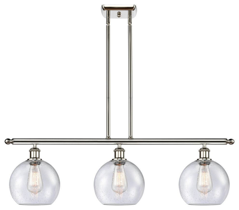 Innovations Lighting 516-3I-PN-G124-8-LED Athens 3 Light 36" Island Light