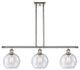 Innovations Lighting 516-3I-PN-G124-8-LED Athens 3 Light 36" Island Light