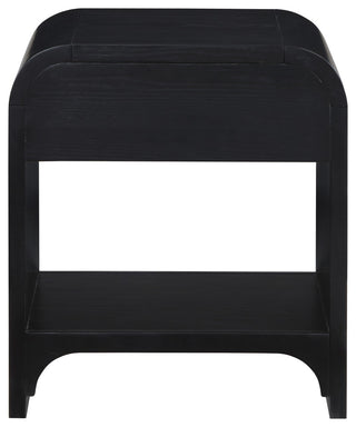 Hayes Night Stand / Side Table, Black, Black