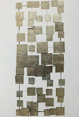 HomeRoots Silver Geometric Tiles Metal Wall Decor