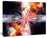 Mandala with Tree Pattern, Oversized Abstract Canvas Art Print, 60x40