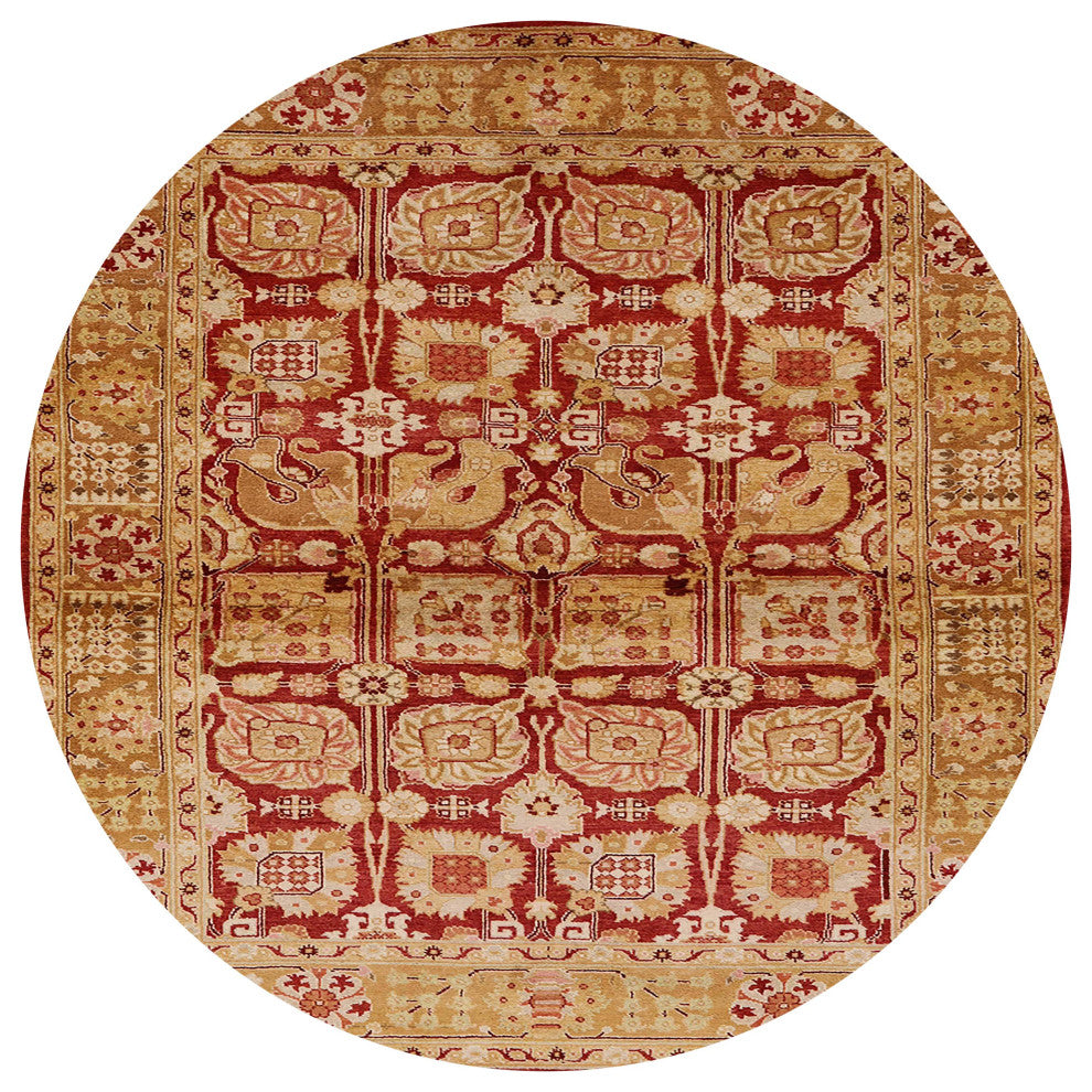 Ahgly Company Indoor Round Mid-Century Modern Area Rugs, 8' Round