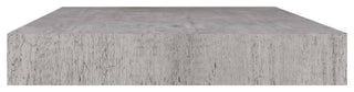 vidaXL Wall Shelves Floating Display Shelves for DVDs 2 Pcs Concrete Gray