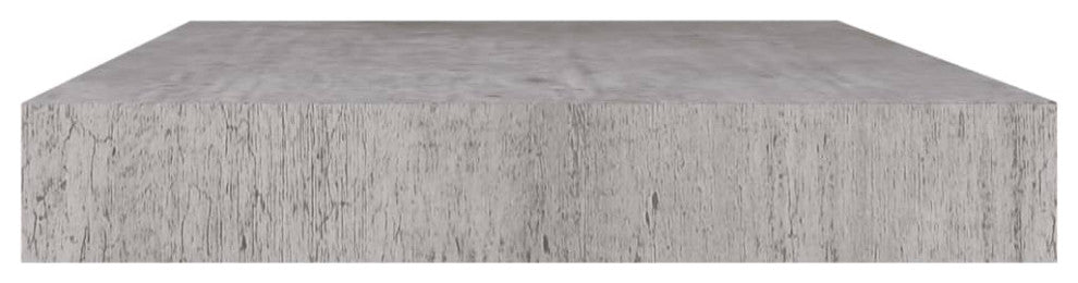 vidaXL Wall Shelves Floating Display Shelves for DVDs 2 Pcs Concrete Gray