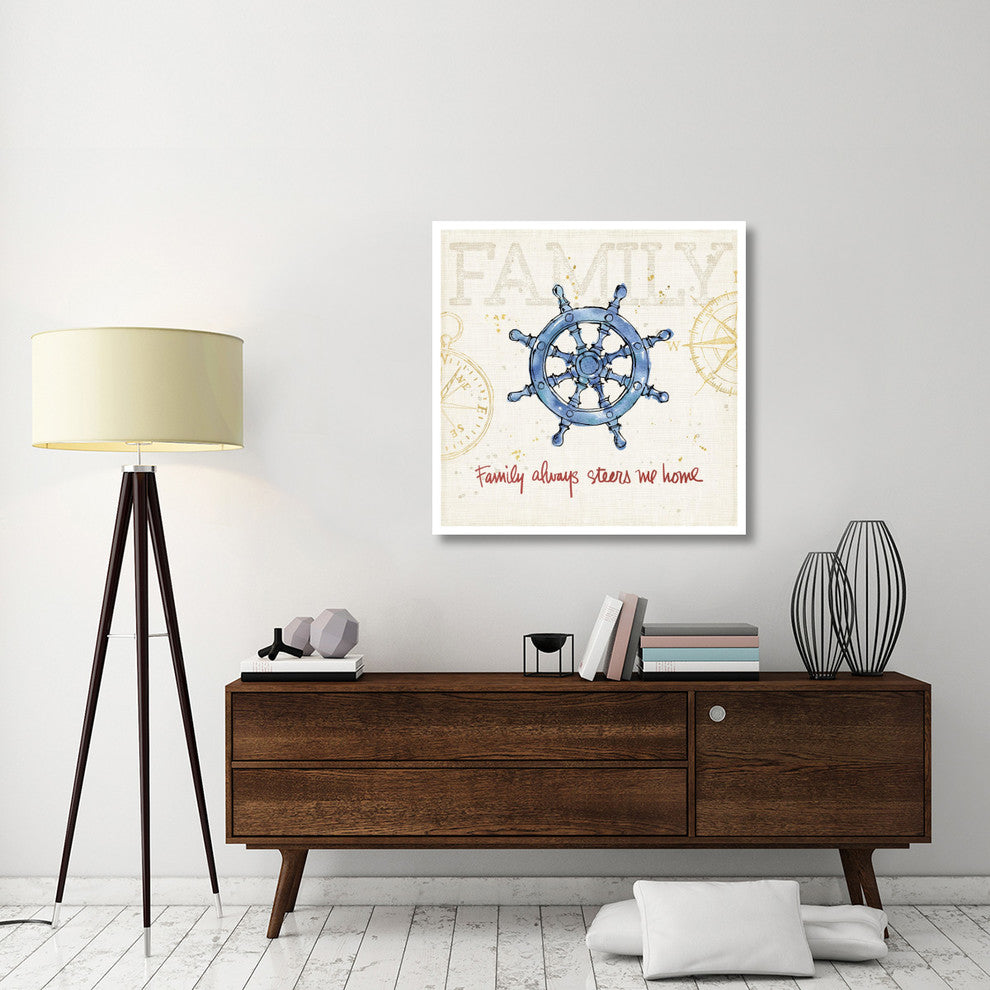 "Coastal Life III" Digital Paper Print by Anne Tavoletti, 38"x38"