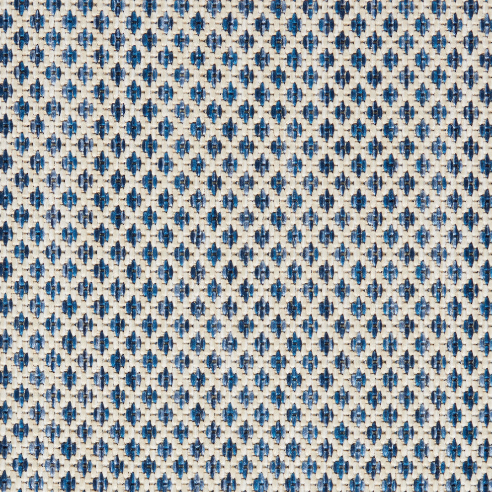 Nourison Courtyard 7' x 10' Ivory Blue Modern Area Rug
