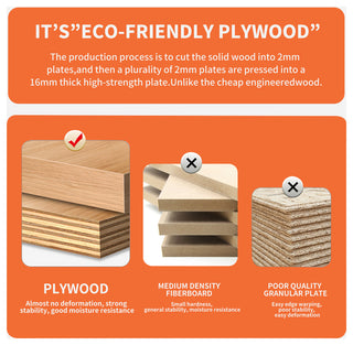 16 Inch Plywood Wall-Mounted Bathroom Vanity Set with  Gel Sink