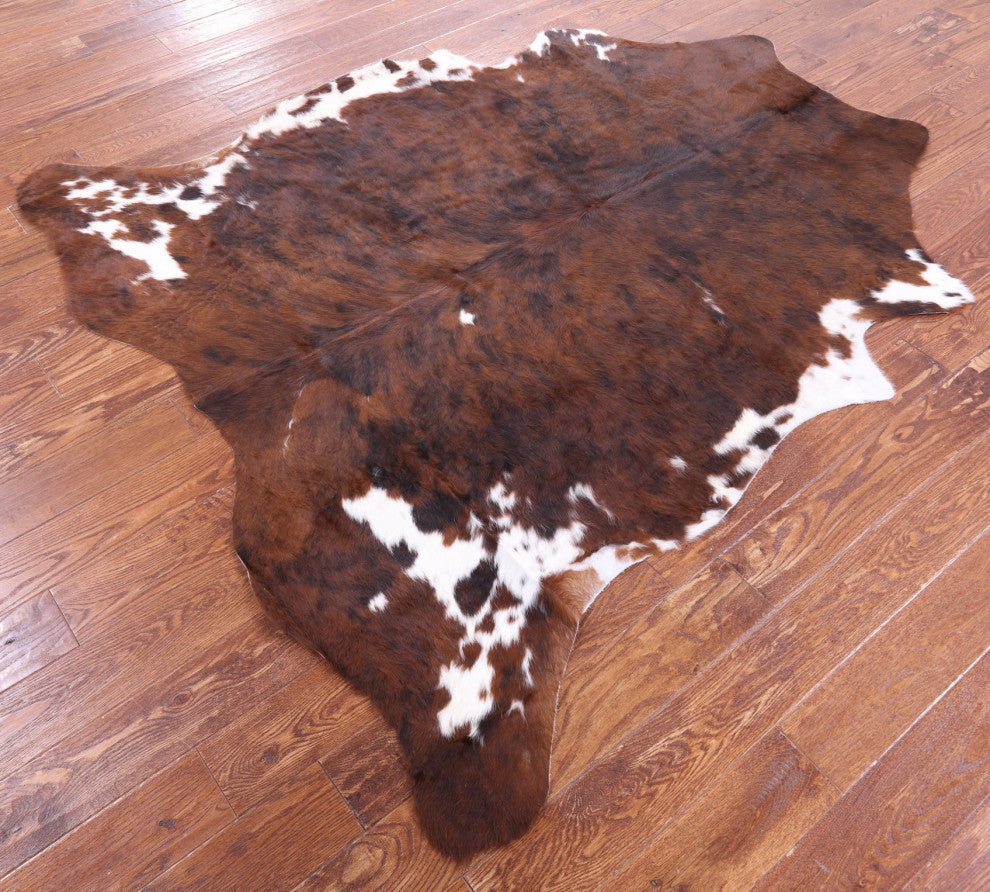 6' 7" X 6' 2" Natural Cowhide Rug C1952