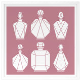 Collection De Parfum Fine Art Print, White, 24"x24"