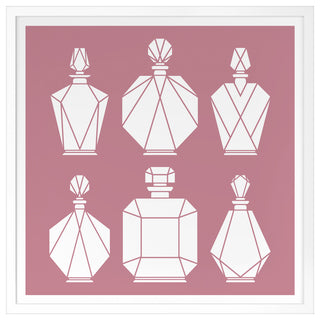 Collection De Parfum Fine Art Print, White, 24"x24"