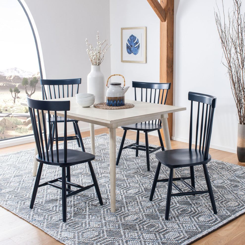 Safavieh Parker Spindle Dining Chair, Set of 2, Navy