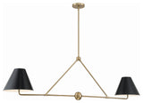 Xavier 4-Light Vibrant Gold Chandelier