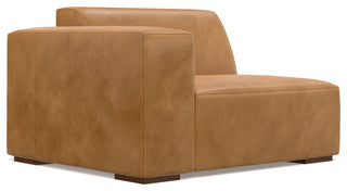 Rex 3-Seater Modular Sofa and Ottoman Set in Genuine Leather