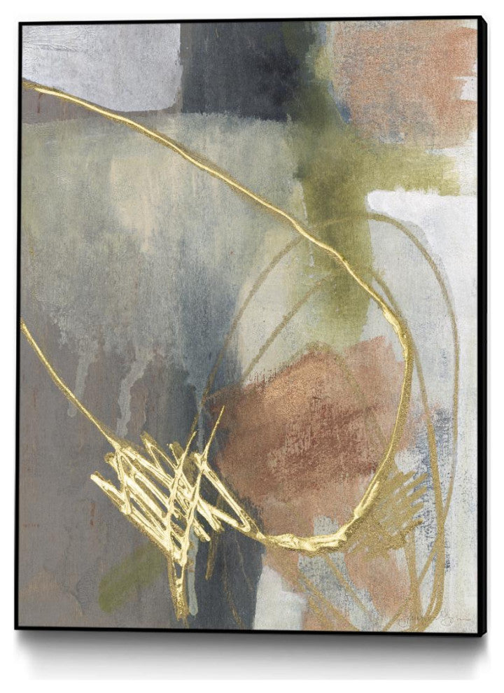 "Burnished Loops II" Framed Canvas by Giant Art 30"x40"