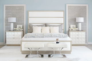 Bernhardt Axiom Upholstered Panel Bed, King