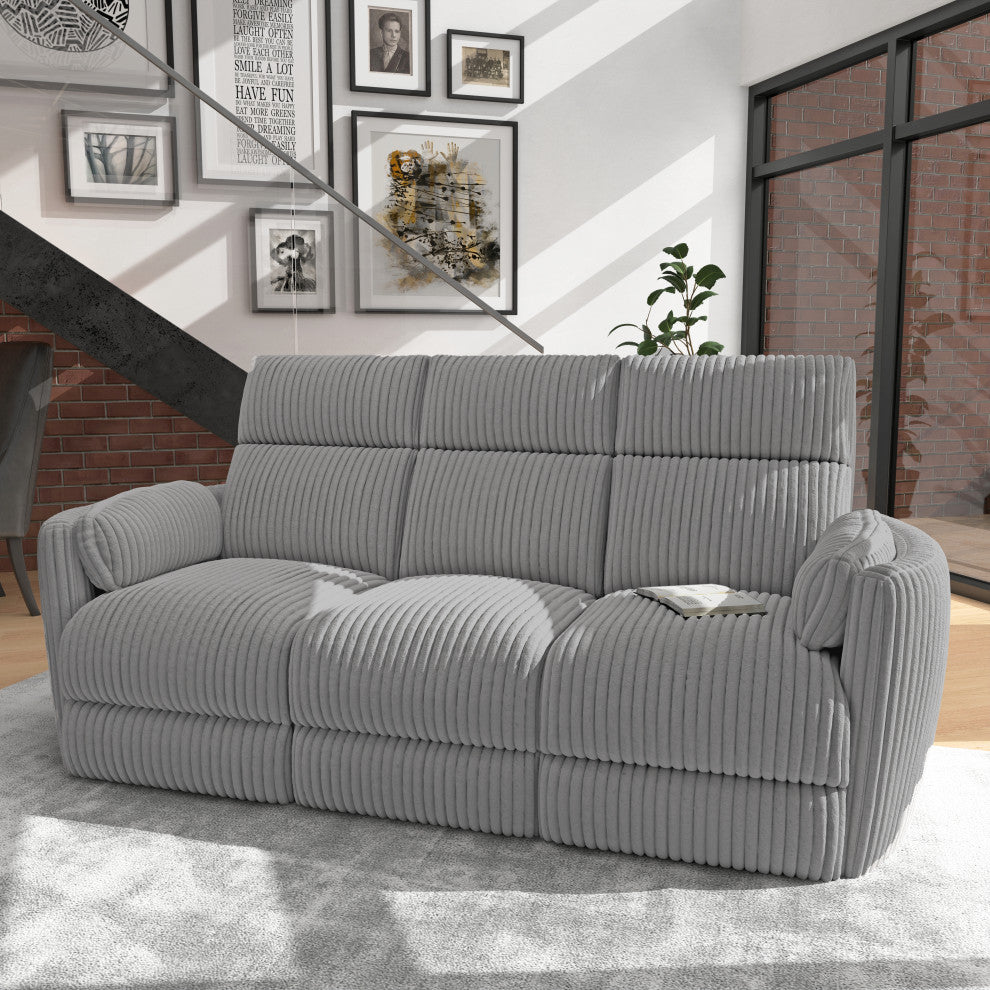 Radius Mineral Power Reclining Sofa and Recliner