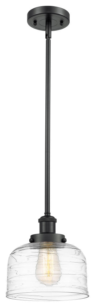 Innovations 916-1S-BK-G713-LED 1-Light Mini Pendant, Matte Black