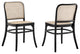 Winona Wood Dining Side Chair Set of 2, Black