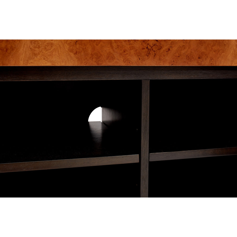 Yoga Sideboard, Oak Burl, Vintage Copper