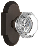 Double Cottage Plate With Waldorf Knob, Oil-Rubbed Bronze