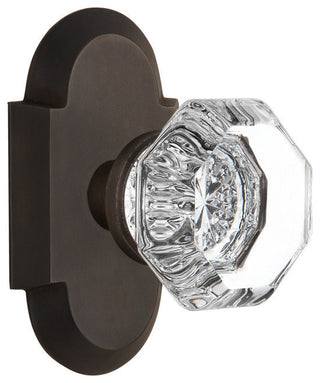 Double Cottage Plate With Waldorf Knob, Oil-Rubbed Bronze