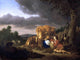 Adriaen Van de Velde Milking a Cow, 21"x28" Wall Decal