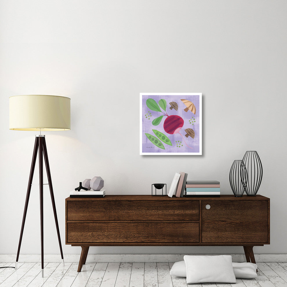 "Veggie Time III" Digital Paper Print by Farida Zaman, 26"x26"
