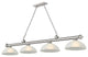 Zlite 2306-4BN-DWL14 4-Light Billiard, White Linen