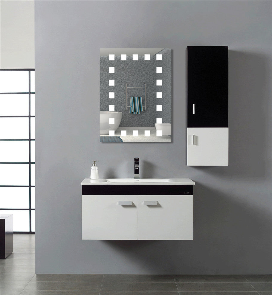 Woodbridge Lighting Reflections Round LED Mirror, Rectangular, Square-Light - 31
