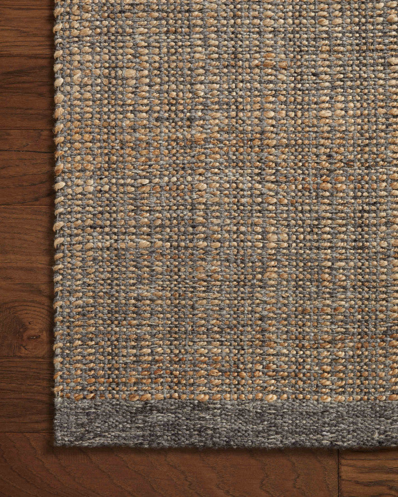 Jean Stoffer x Loloi Cornwall Charcoal / Natural 7'-9" x 9'-9" Area Rug