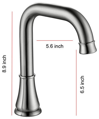 Fontana Commercial Brushed Nickel Touchless Automatic Sensor Faucet