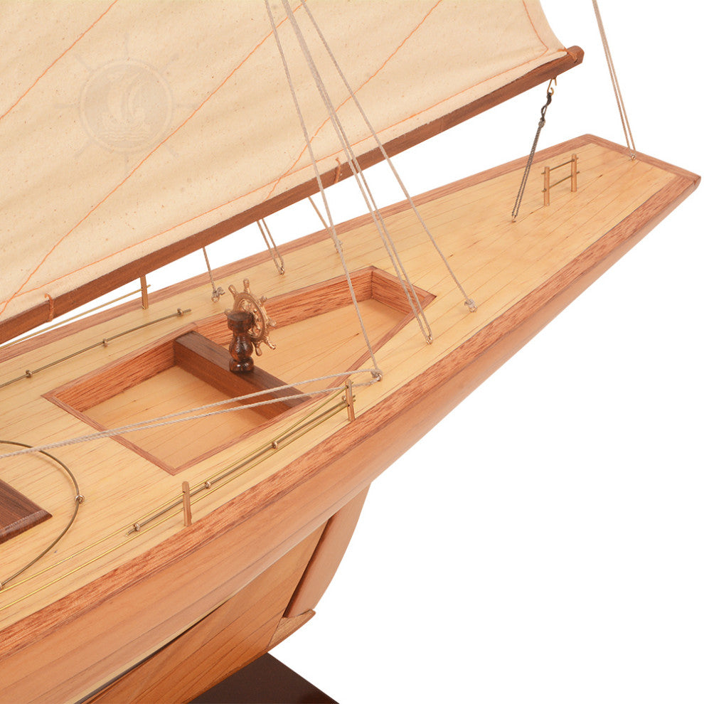 Columbia Yacht L Wooden model sailing boat