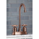Kingston Brass KB849ZXAC Millennium Bar Faucet, Antique Copper