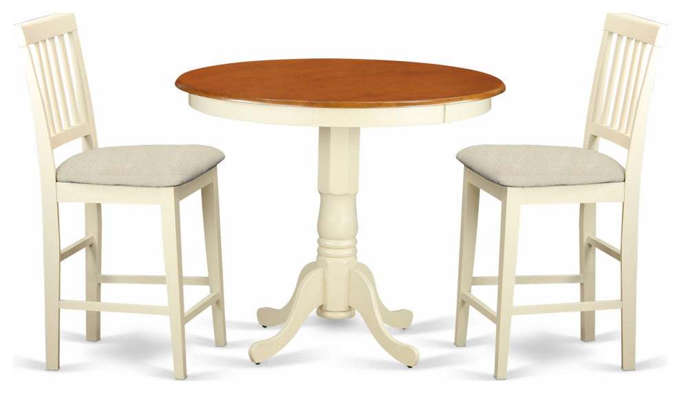 3 Pcpub Table Set - Counter Height Table And 2 Counter Height Chairs