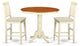 3 Pcpub Table Set - Counter Height Table And 2 Counter Height Chairs