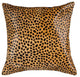 HomeRoots 18" x 18" x 5" Sensational Cheetah Torino Kobe Cowhide Pillow